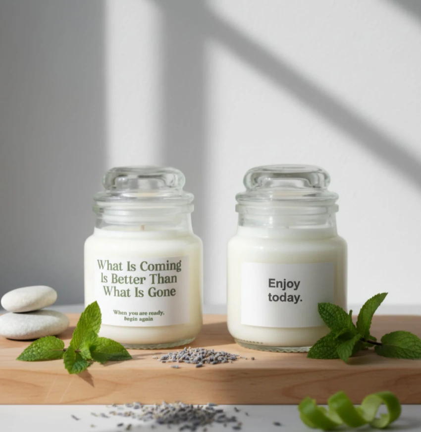 Candele in vetro